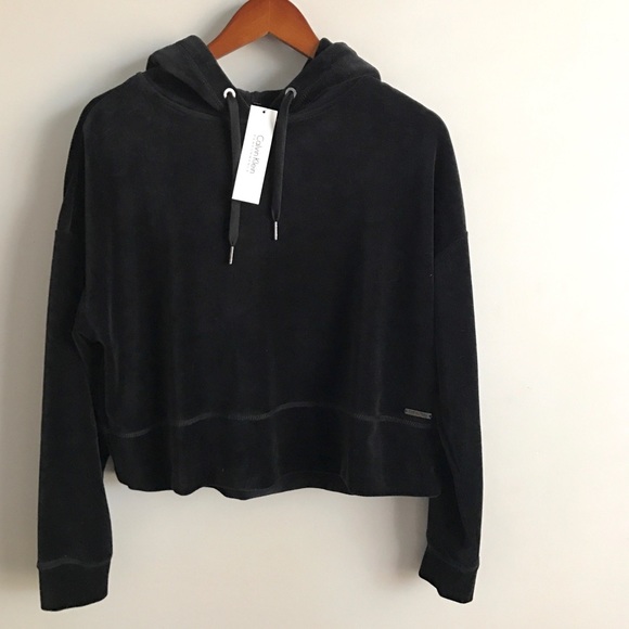 Calvin Klein Tops - Calvin Klein Velour Hoodie